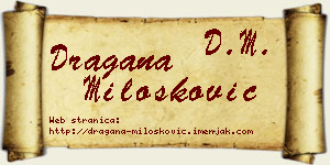 Dragana Milošković vizit kartica